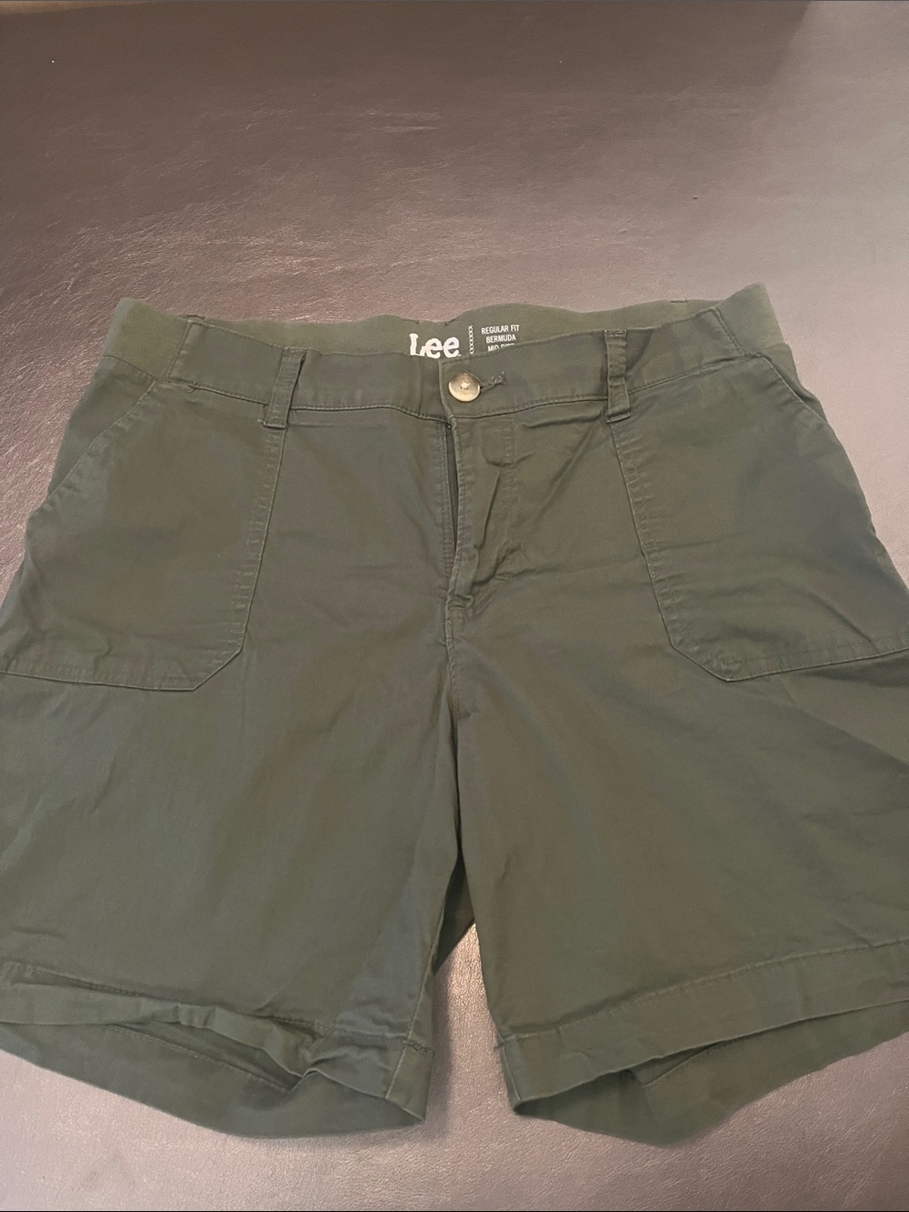 Lee Olive Utility Bermuda Shorts